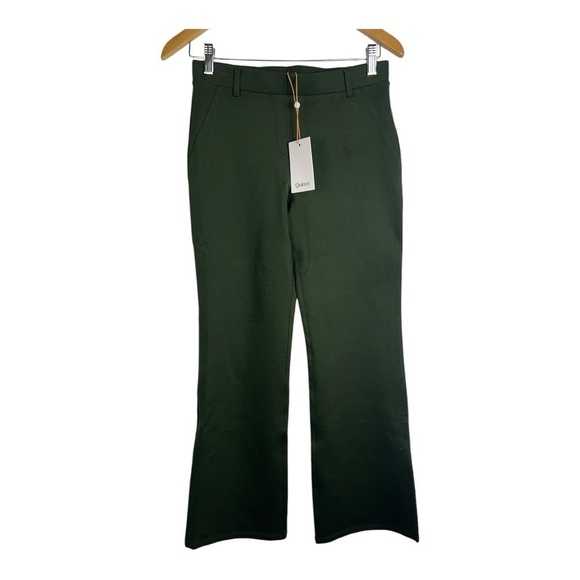 Quince Green Boot Cut Pants - Picture 1 of 9